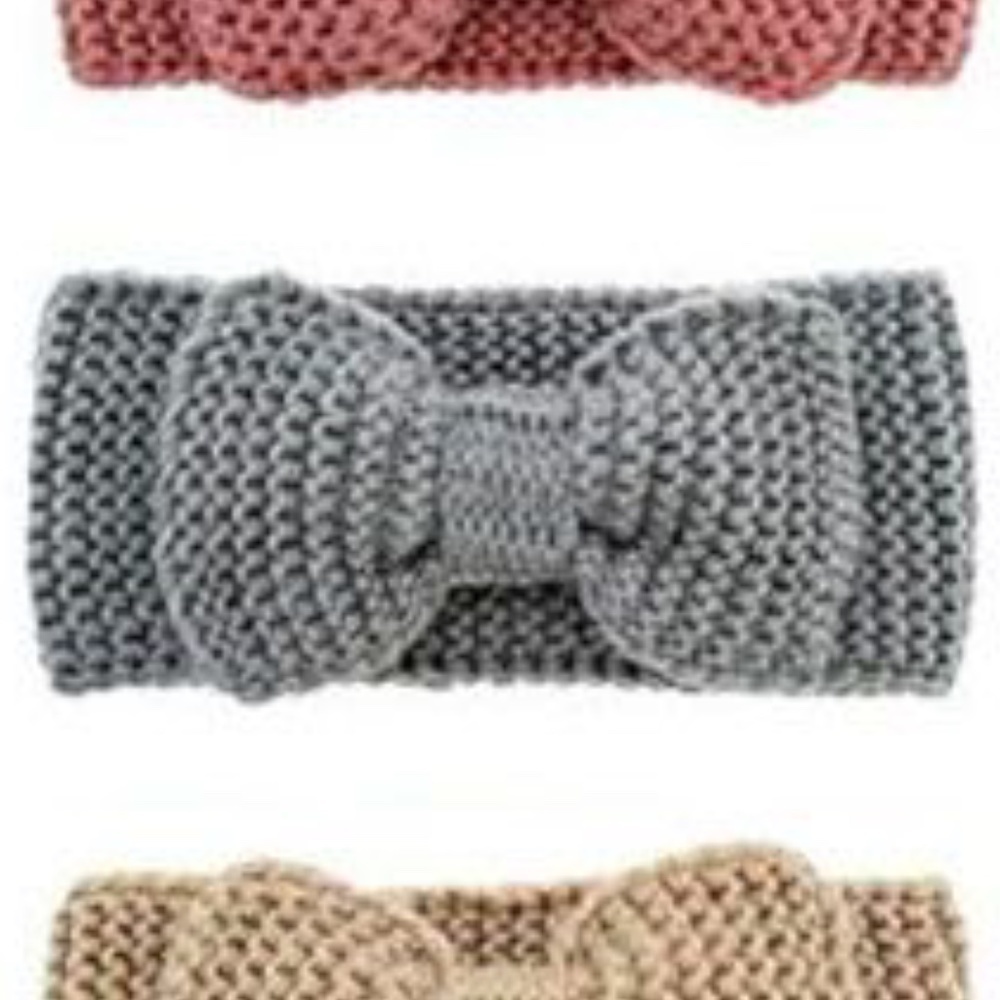 *SKYLAR* Gray Bowtie Knot Warm Fashion Headband